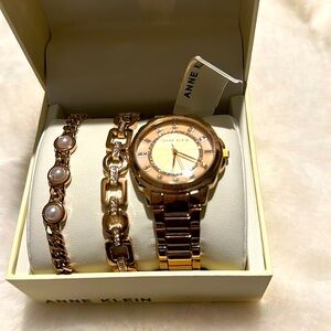 Rose gold  watch set